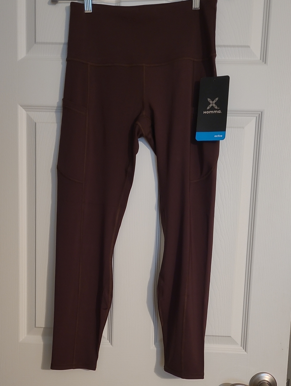 homma Active High-Rise Leggings in Brown